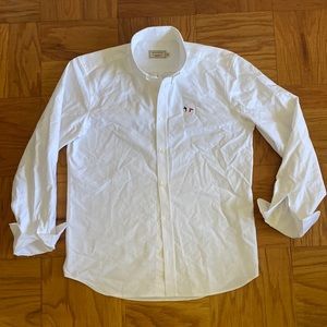 Maison Kitsune Tricolor Fox Button Down Oxford Shirt
